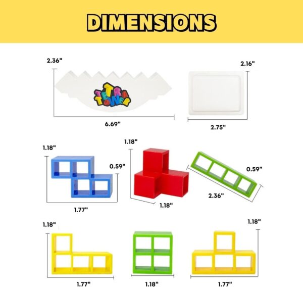 16 PCs Tetra Tower Game, Tower Building Game