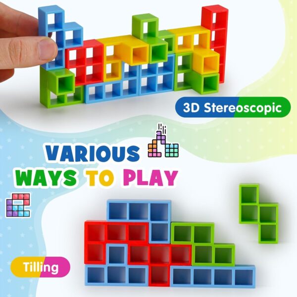16 PCs Tetra Tower Game, Tower Building Game