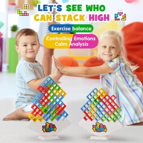 16 PCs Tetra Tower Game, Tower Building Game