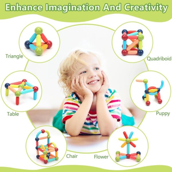 Magnetic Building Sticks Blocks