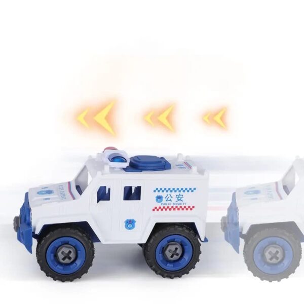 TEC TAVAKKAL Pull Back City Police Vehicle Toys