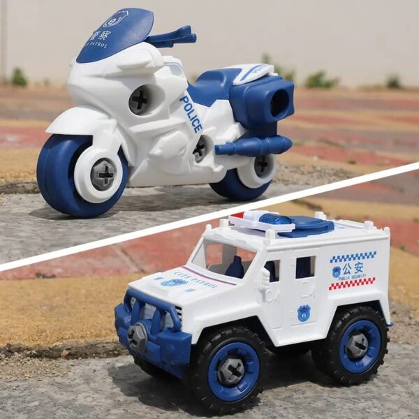 TEC TAVAKKAL Pull Back City Police Vehicle Toys