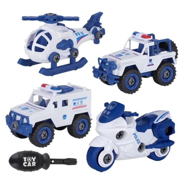 TEC TAVAKKAL Pull Back City Police Vehicle Toys