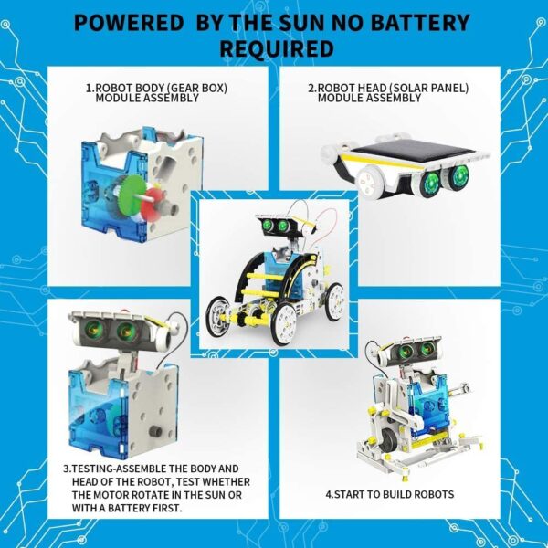 EYESIGN STEM 13-in-1 Solar Educational Robot Kit Toys