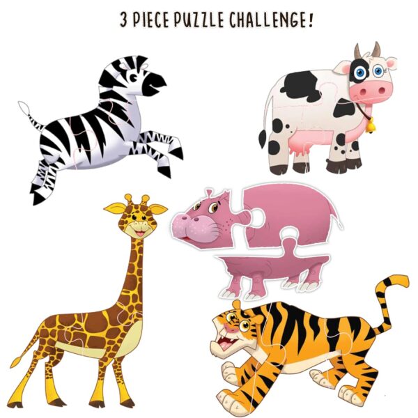 The Book Tree Animal Puzzle for Kids - 60 Piece Animals Jigsaw & Toddler Puzzles