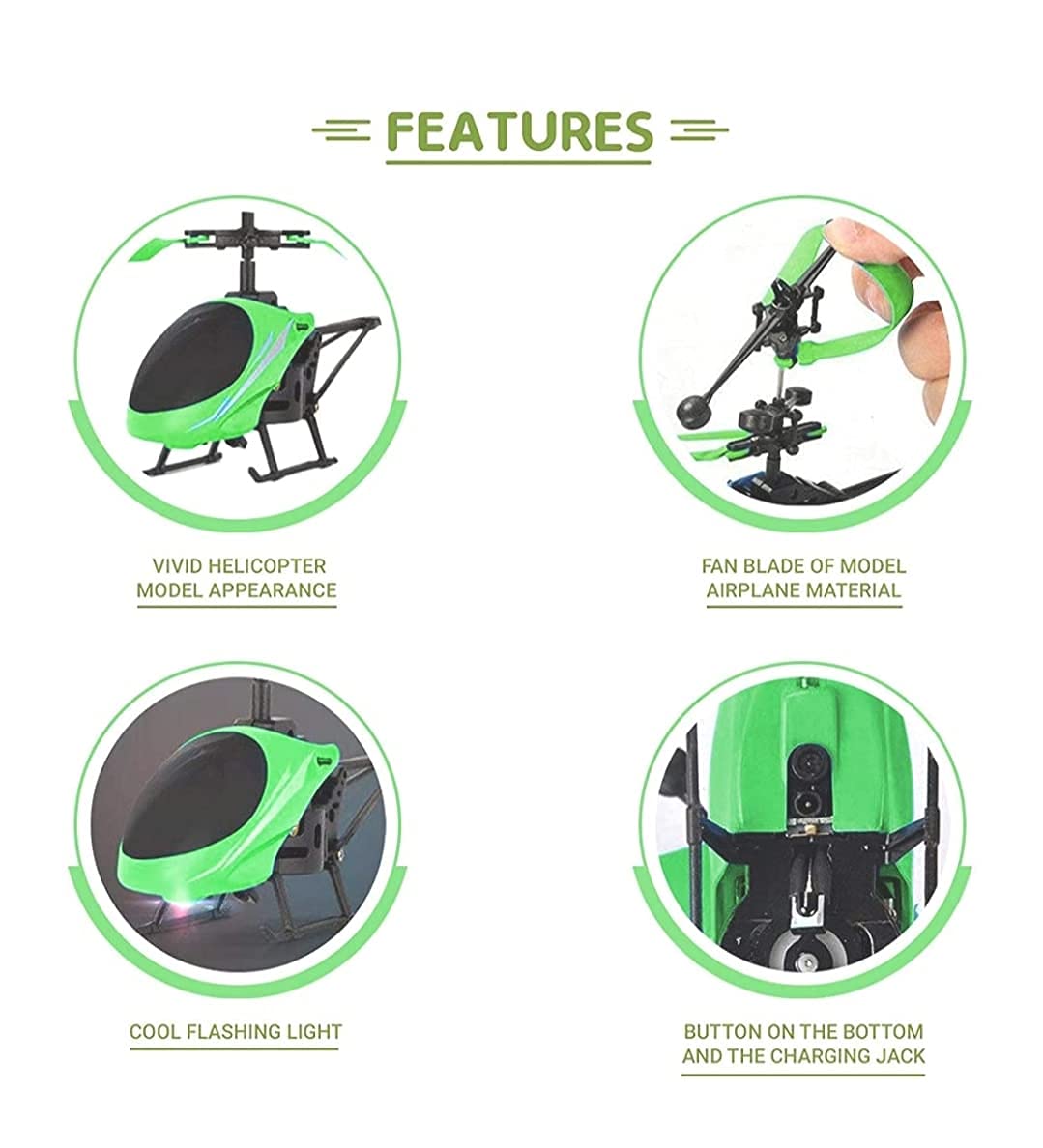 HOMOZE Trendy Remote Control and Hand Sensor Control Helicopter