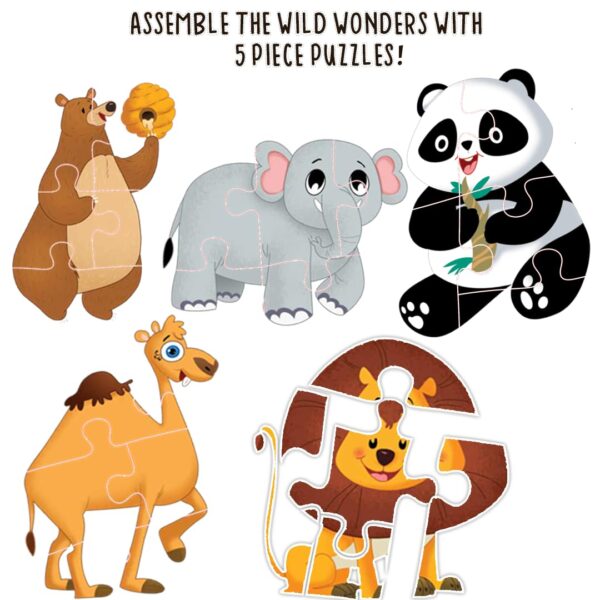The Book Tree Animal Puzzle for Kids - 60 Piece Animals Jigsaw & Toddler Puzzles