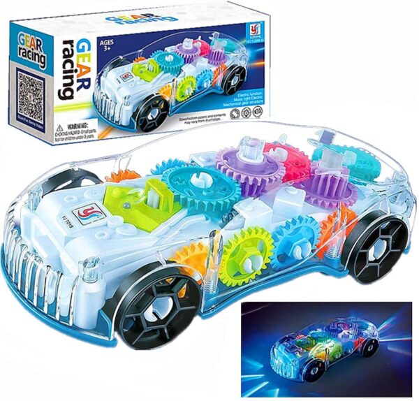 Storio 3D Baby Car Toy with 360 Degree Rotation