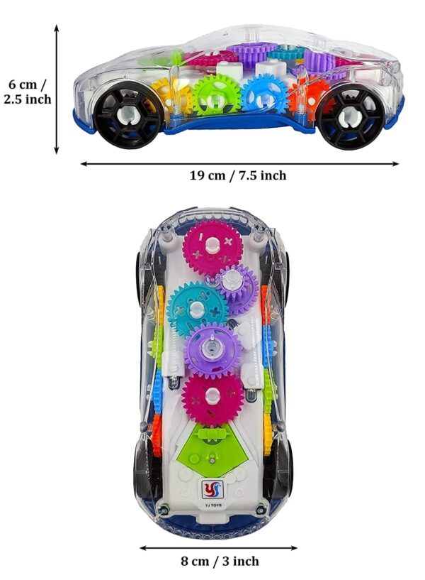 Storio 3D Baby Car Toy with 360 Degree Rotation