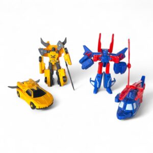 Bazinga Kid's Transforming Robot Action Figures Set