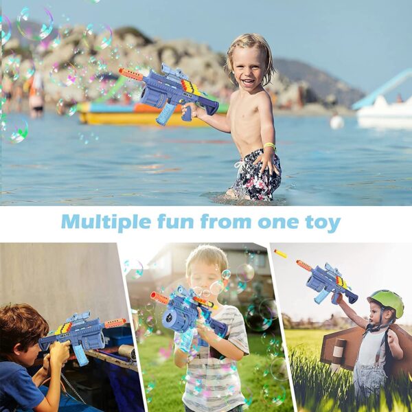 High Trusted® 3 in 1 Gun for Soft Bullet with Bubble Maker Gun Toy