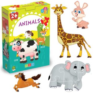 The Book Tree Animal Puzzle for Kids - 60 Piece Animals Jigsaw & Toddler Puzzles