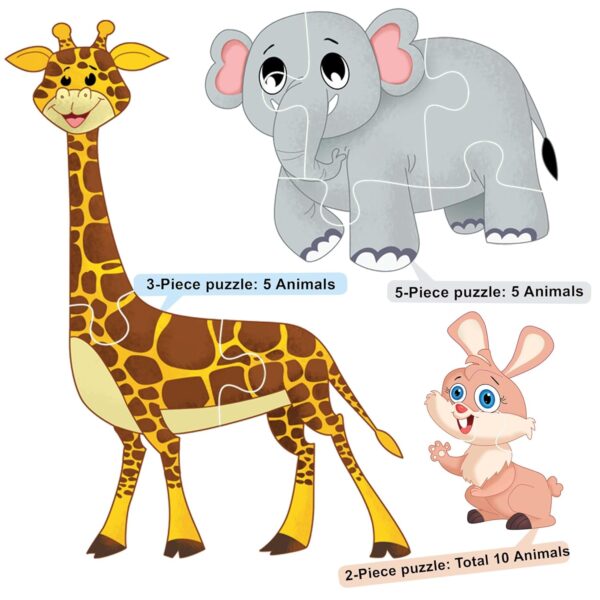 The Book Tree Animal Puzzle for Kids - 60 Piece Animals Jigsaw & Toddler Puzzles